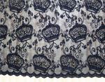 Apparel Accessories Mesh based Crown Style Embroidery Lace Fabric Crown in