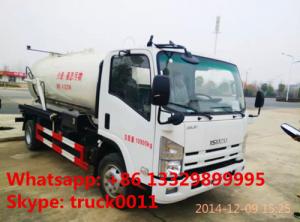 China 2020s new best price ISUZU vacuum truck for sale, ISUZU sewage suction truck for sale, sludge tank truck for sale wholesale