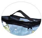 Non Woven PVC Packing Bag , PVC Zipper Bag Logo Printing For Promotion
