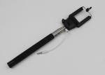 Adjustable Wired Selfie Stick For Smartphone , Hand Held Selfie Extension Pole