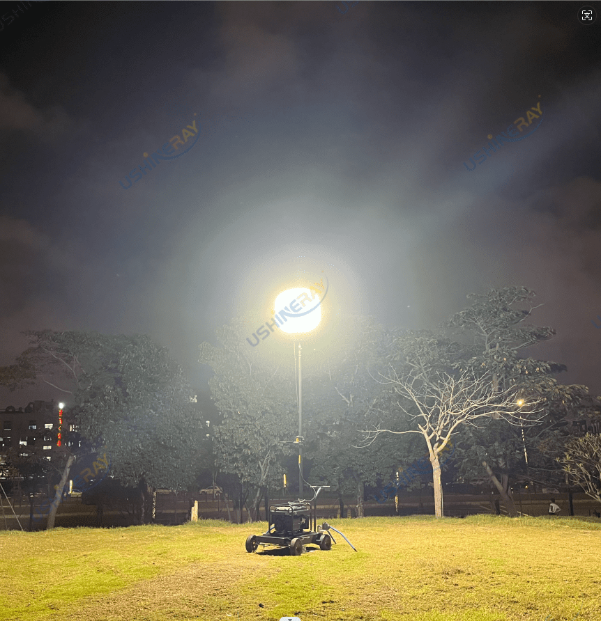 Direct Sell 800W 3.8M Height Movable LED Work Light Tower for Construction Lighting