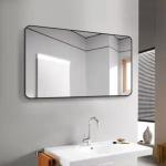 Minimalist Custom Bathroom Mirrors Framed Custom Cut Mirror Glass