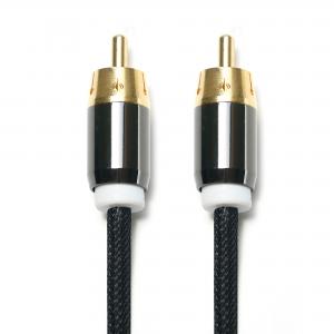 China RCA 3.5MM Digital Audio Cable 2/1 Knit Rope Plated Golden Port For Soundbar Car Audio wholesale