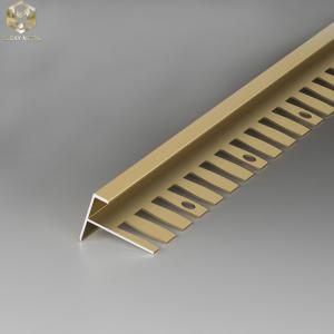 China ODM 10mm Square Edge Tile Trim Panel Extrusions Stair Nosing wholesale