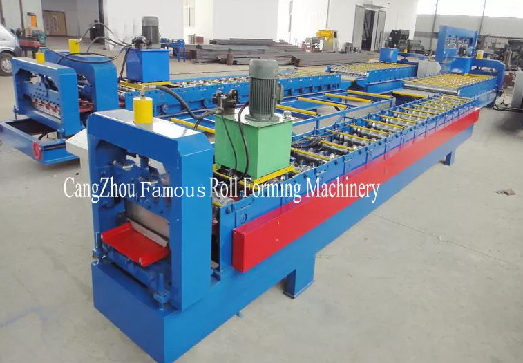 No Nails Self Locking Roof Panel Roll Forming Machine Plc Control