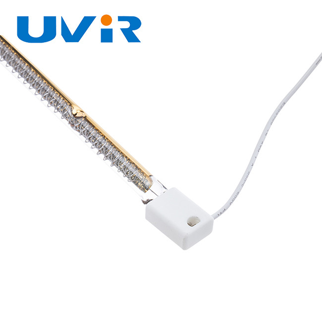Gold Coating Quartz Infrared Halogen Lamp Single tube 230V 1200W