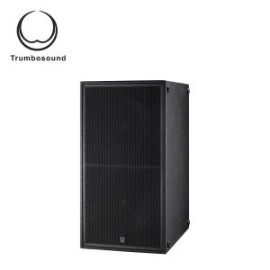 China Dual 18 inch subwoofer box super bass speaker outdoor DJ subwoofer 1200Wrms TR218B wholesale