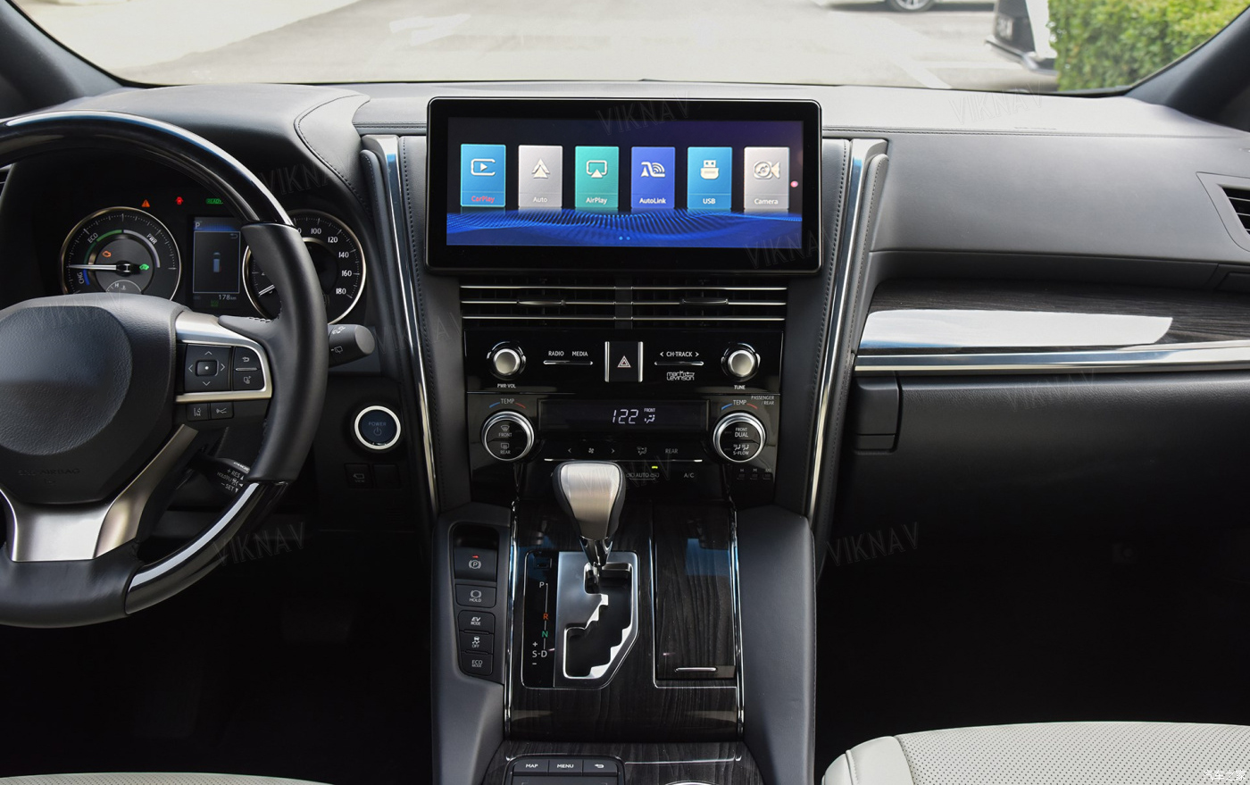 Viknav Linux System For Lexus LM 2020-2023 Wireless Apple CarPlay Android Auto display screen