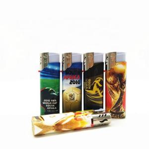 China Customized Windproof Cigarette Lighter Football Wrapping Paper And Customized on sale
