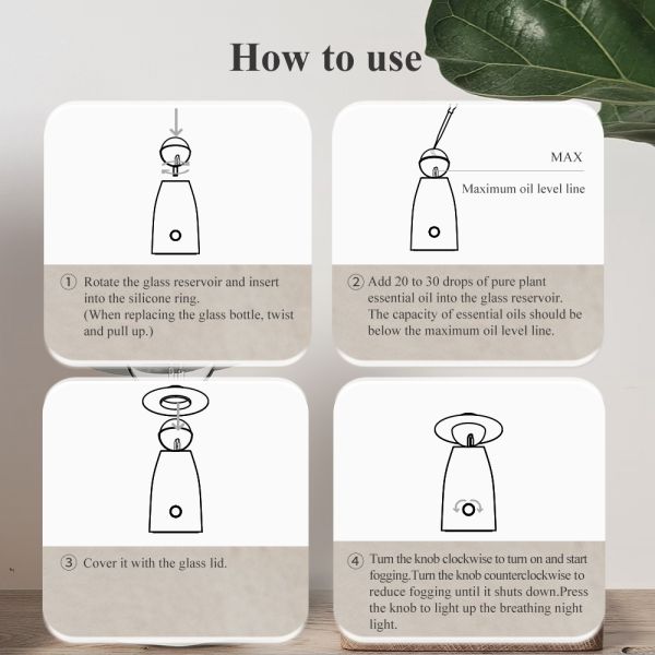 Scarecrow Mist Diffuser in home setting demonstrating modern aesthetic