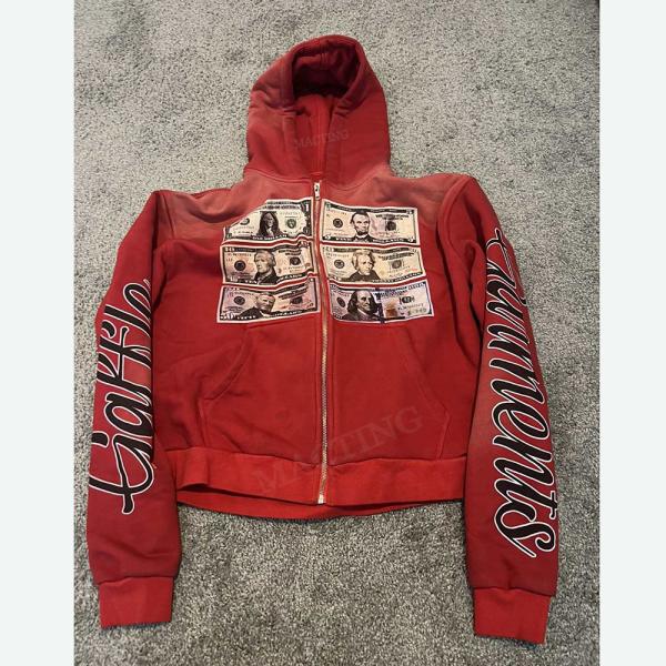 Vintage Distressed Sun Faded Acid Wash Screen Printed Hoodies with Cotton Fabric