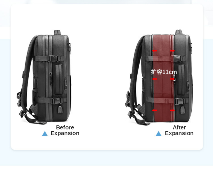 ISO9001 Multifunctional Oxford Business Trip Backpack 30*27*46cm