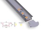 Frosted Cover Led Aluminum Profile 2 Meter Length Ip65 Recessed Mounted