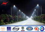 Hdg 9m Galvanized Street Light Pole Powder Coating With Cross Arms