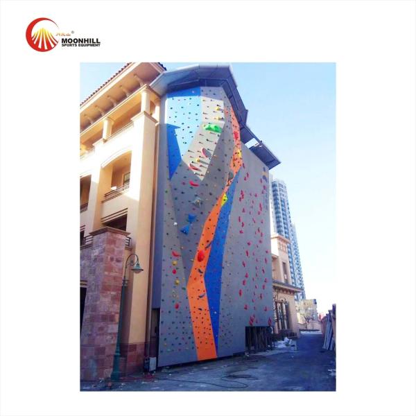 Outdoor Artificial Rock Climbing Wall Anti Corrosion For Camping Area Sports