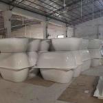 1.5m Modern Freestanding Solid Surface Bathtub Acrylic Stone Resin Soaking Tub