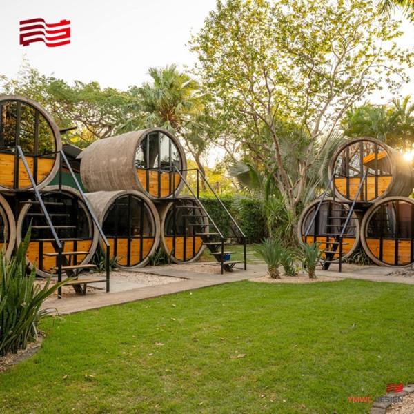 Creative transformation of cement pipes the culvert pipe room hotel stands out