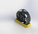 Aluminum Rubber Friction Increased Anti Theft Wheel Lock L1100xW664xH200