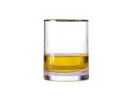 Gold Rimmed 14cm 14oz Lead Free Crystal Drinking Glasses For Hotel