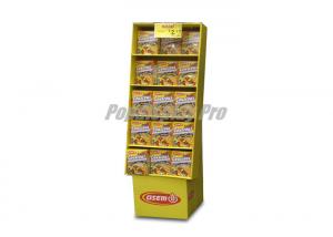 China Eco Friendly Paper 5 Shelves Side Wing Display Free Standing Easy Assembly on sale