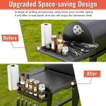 Removable BBQ Grill Caddy for 28" 36" Blackstone Grilling Accessories Storage