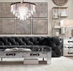 E12 / Candelabra Art Crystal Modern Copper Ceiling Light AC 85V-265V