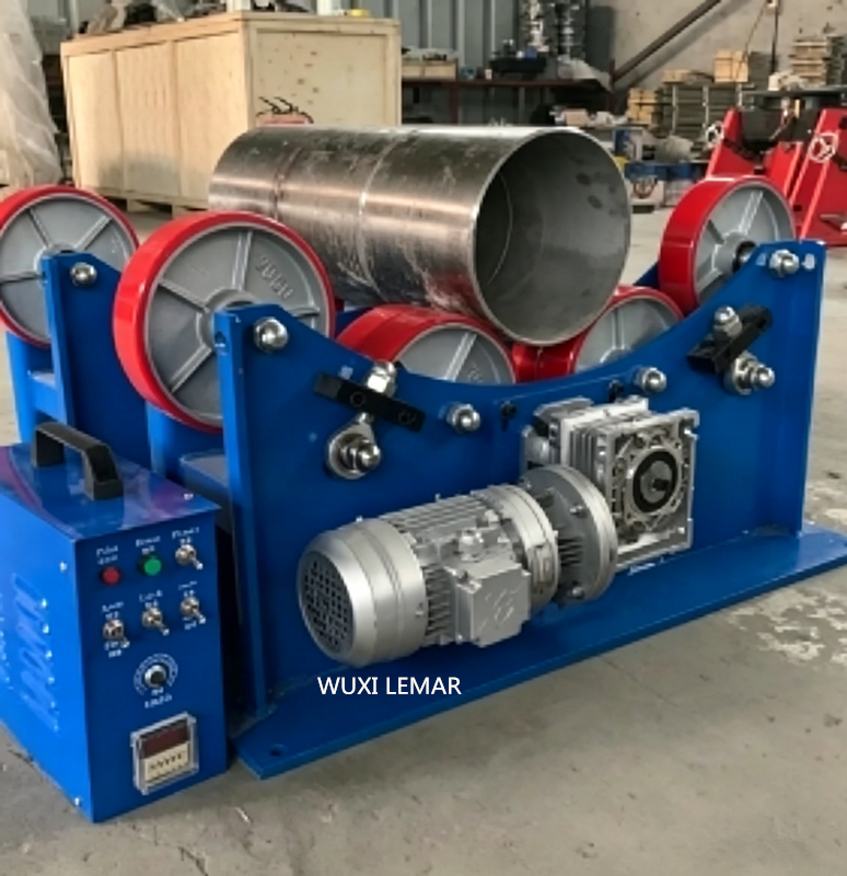 3 Ton Self-Aligning Welding Rotator PU Rollers for Cylinder Pipe Welding