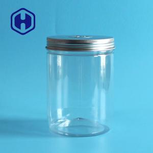 China Dried Sea Food Fish Plastic Packaging Jar 500ml With Aluminum Cap 113mm Height wholesale