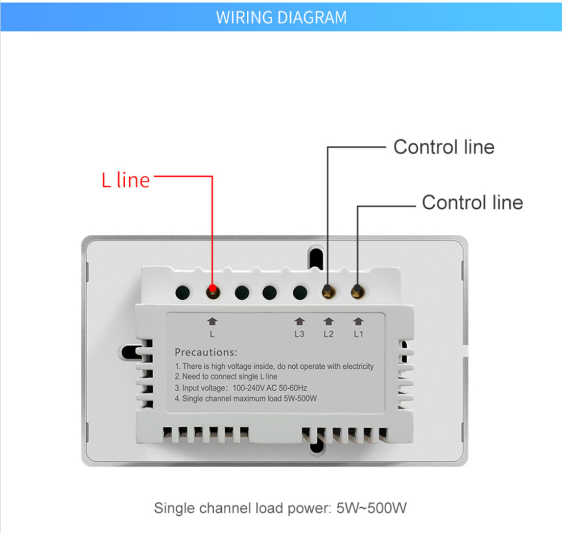 Magnetic Relay Light Switch 2Gang Without N