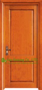 China Paint Timber Veneer Wood Door For Rooms, wood panel door design with wood door frame wholesale