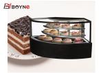 Commercial Cake Display Case Air Cooling Fan Shaped Cake Chiller Showcase