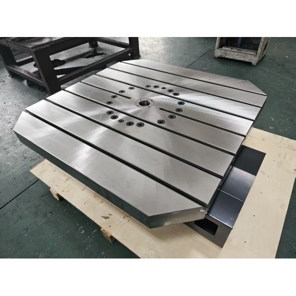Precision Machining Rotary Table , Worm Gear 4th Axis Rotary Table