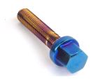 Blue Neon Car Wheel Lug Bolts 0.88 Inch Diameter High Precision For Benz Series