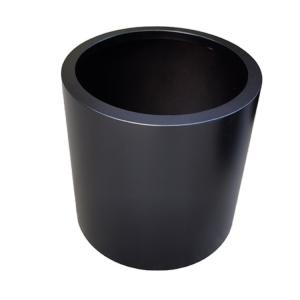 China Different heights and sizes modern metal garden planter black small flower pot wholesale