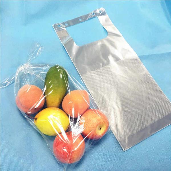 China Manufacturer Recycle Self Adhesive Micro Perforated Bag Vest Handle Bags