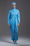 Cleanroom Garment Resuable Autoclave hooded Coverall small blue durable resuable