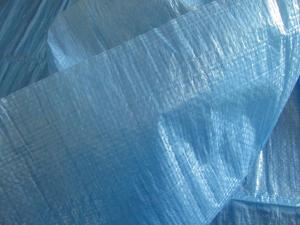 China 50g blue color 3x4 yard pe tarpaulin poly tarp wholesale