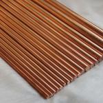 Red 5mm 1 Inch Solid Copper Square Flat Bar C10100 C10200 C1100 C11000 Pure