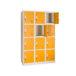Factory Wardrobe Kids Clothing Lockers Steel Cabinet With 12 Doors