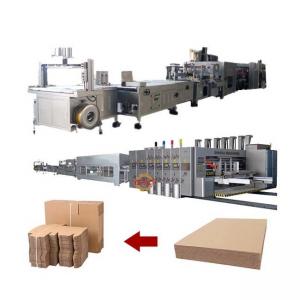 China Automatic Corrugated Box Printing Machine Folder Gluer Product Line on sale