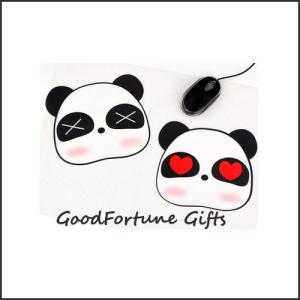 China customed printed logo hot sale cartoon panda Eco pvc foam mouse wrist rest pad mats gift wholesale
