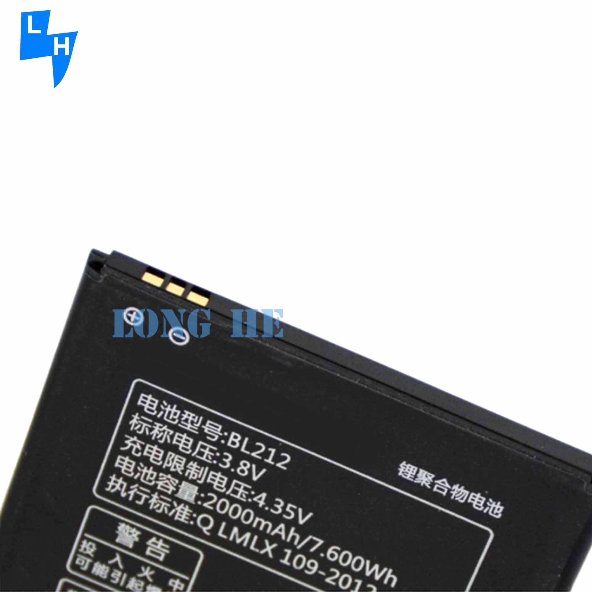 2000mAh BL212 Battery For Lenovo S8 S580 A628T A708T S898T Original Genuine Capacity