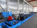 Galvanized Steel Cold Roll Forming Machine With High Speed 12-15m/min For Rack