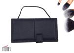 4 Piece Natural Hair Travel Makeup Brush Set for Eye Shadow / Eyeliner Makeup