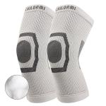 Breathable Graphene Compression Warm Knitted Knee Support Brace for Sport