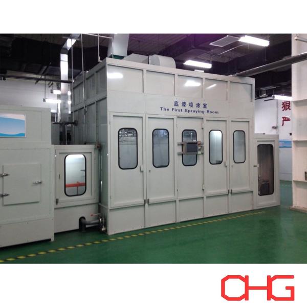 Customized Wet Painting Booth Eco Friendly With Automatic Spray Painting Coating