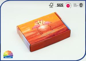 China Flamingo Printed E Flute Corrugated Mailer Box Present Packaging wholesale