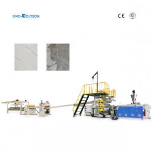 China PVC Marble Sheet Unmanned PLC Control Plastic Production Line Extruder Making Machine wholesale