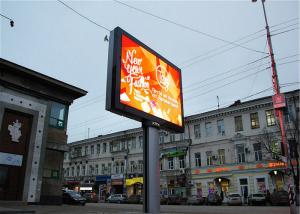 China DIP P10 Outdoor Advertising Led Display Screen 6000cd/sqm Brightness Energy Saving wholesale