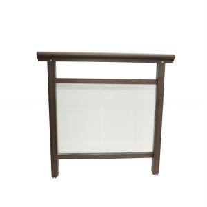 China U Channel Black Tempered Aluminum Glass Railing Safety Mounted Balustrade Systems wholesale